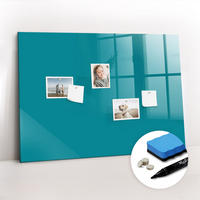 MAGNETTAFEL 100x70 Marineblau schwarzer Marker - Mintgrün, Glas (100/0.4/70cm) - TULUP