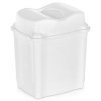 ABFALLEIMER, Kunststoff, weiß, 5 l - Weiß, Kunststoff (18/24/18cm) - Orion 