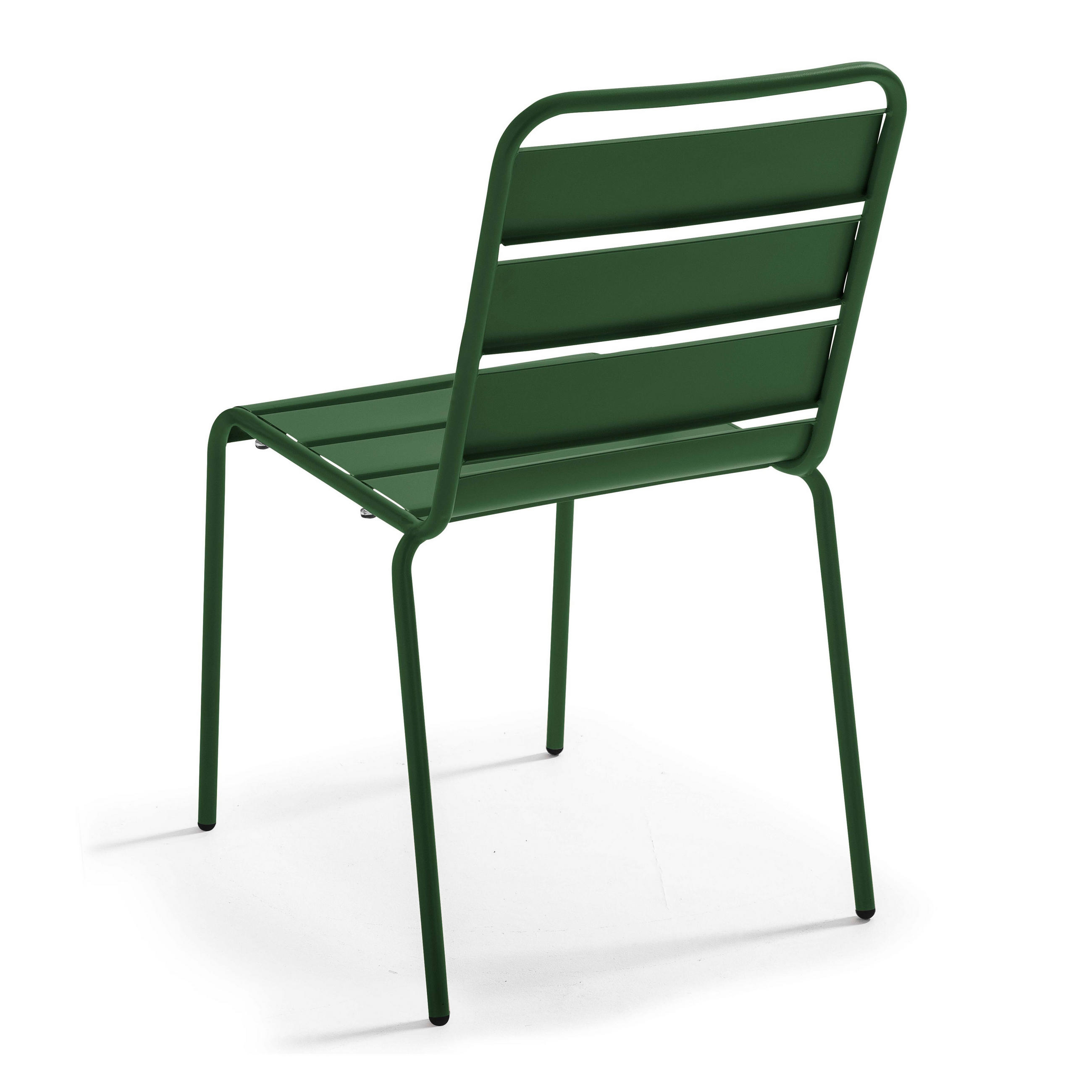 GARTENSTUHL, Waldgrün - Grün, Metall (42/83/53cm) - Oviala