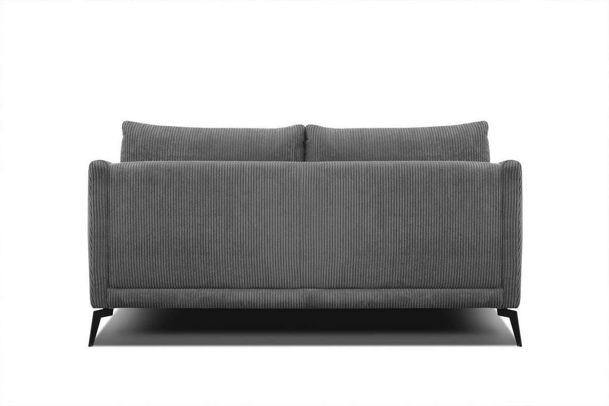 SOFA VILT 2,5-Sitzer, dunkelgrau - Dunkelgrau/Schwarz, Holzwerkstoff/Kunststoff (202/89/94cm) - Courtois Laville