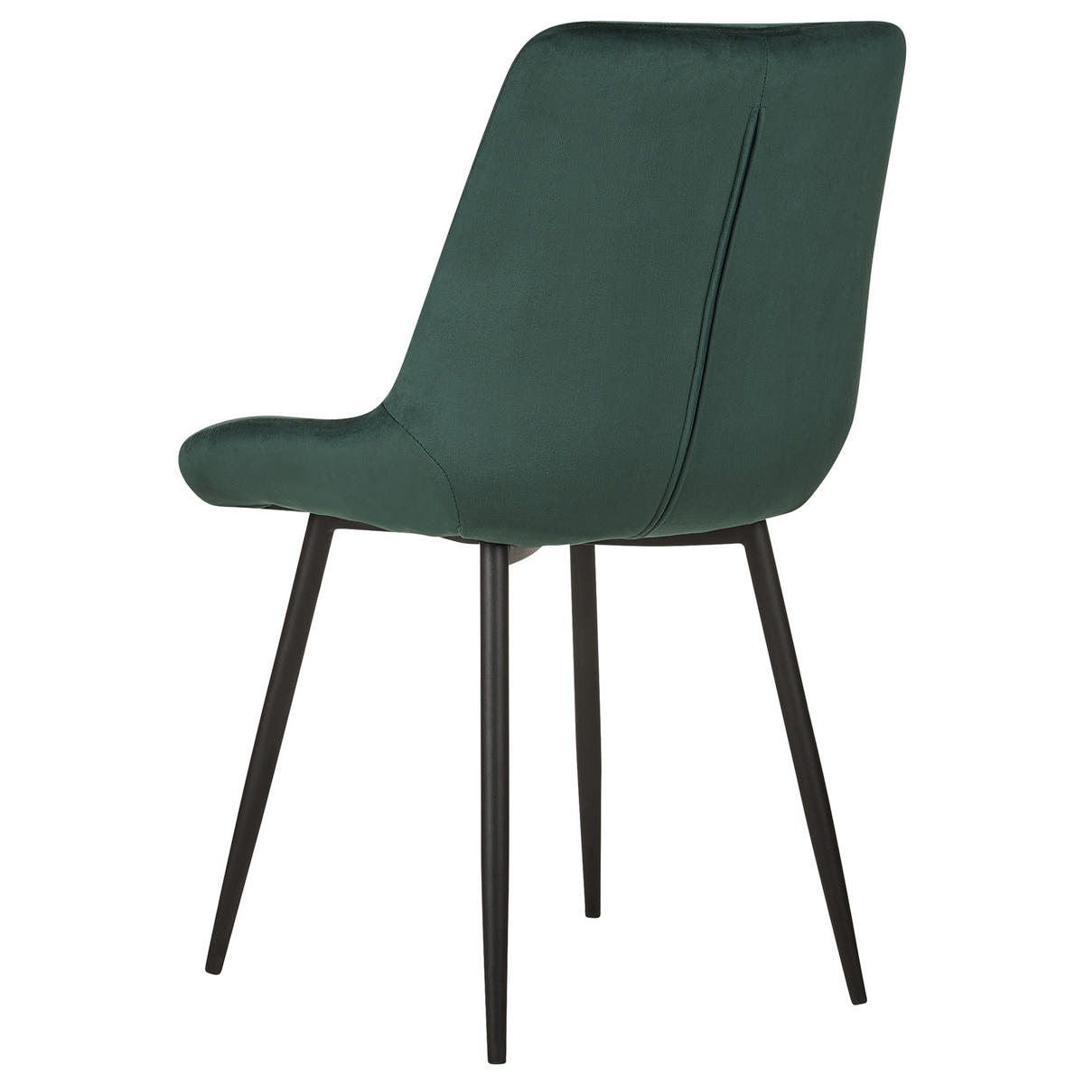 JÍDELNÍ ŽIDLE sada 2 ks Sametová látka Zelená Melrose - zelená barva, kov/textil (51/85/58cm) - Beliani