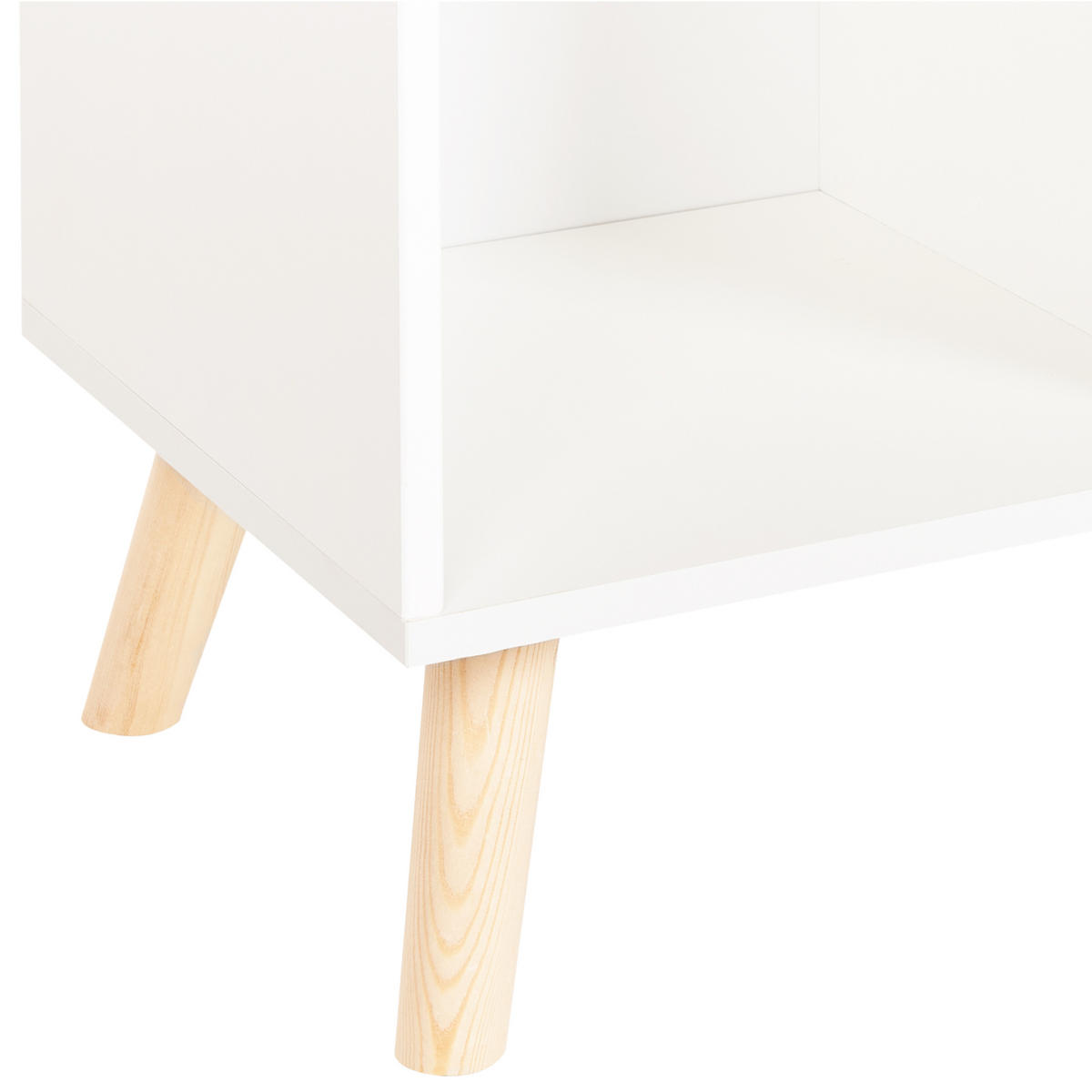 KNIHOVNA s 3 policemi 102 cm Bílá Liloet - bílá, kompozitní dřevo (60/102/30cm) - Beliani