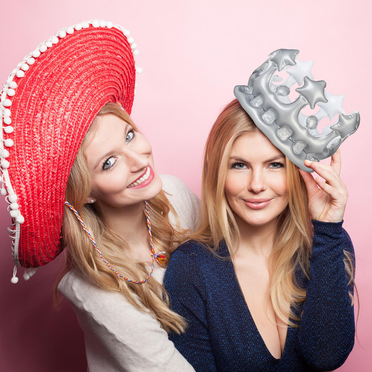 AUFBLASBARE Krone - Goldfarben, Kunststoff (21/16/21cm) - Relaxdays