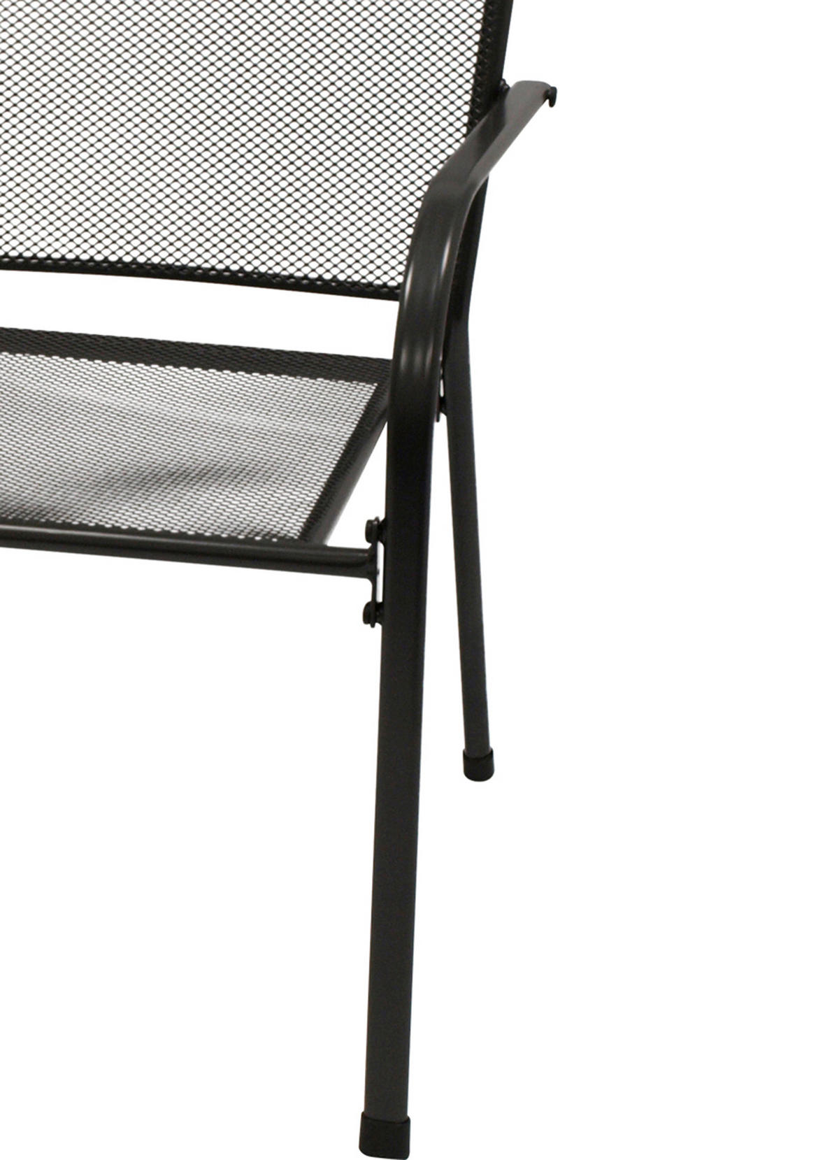 GARTENESSGRUPPE Glasgow - GARTEN-GARNITUR für 4 Personen - Gartenmöbel Set 5-teilig - Streckmetall anthrazit - Grau, Metall - TPFGarden