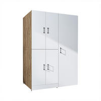 WASCHMASCHINENSCHRANK DORA-II 130cm Breit, 186cm Hoch - Eiche Bianco, Holzwerkstoff (130/186/73.8cm)