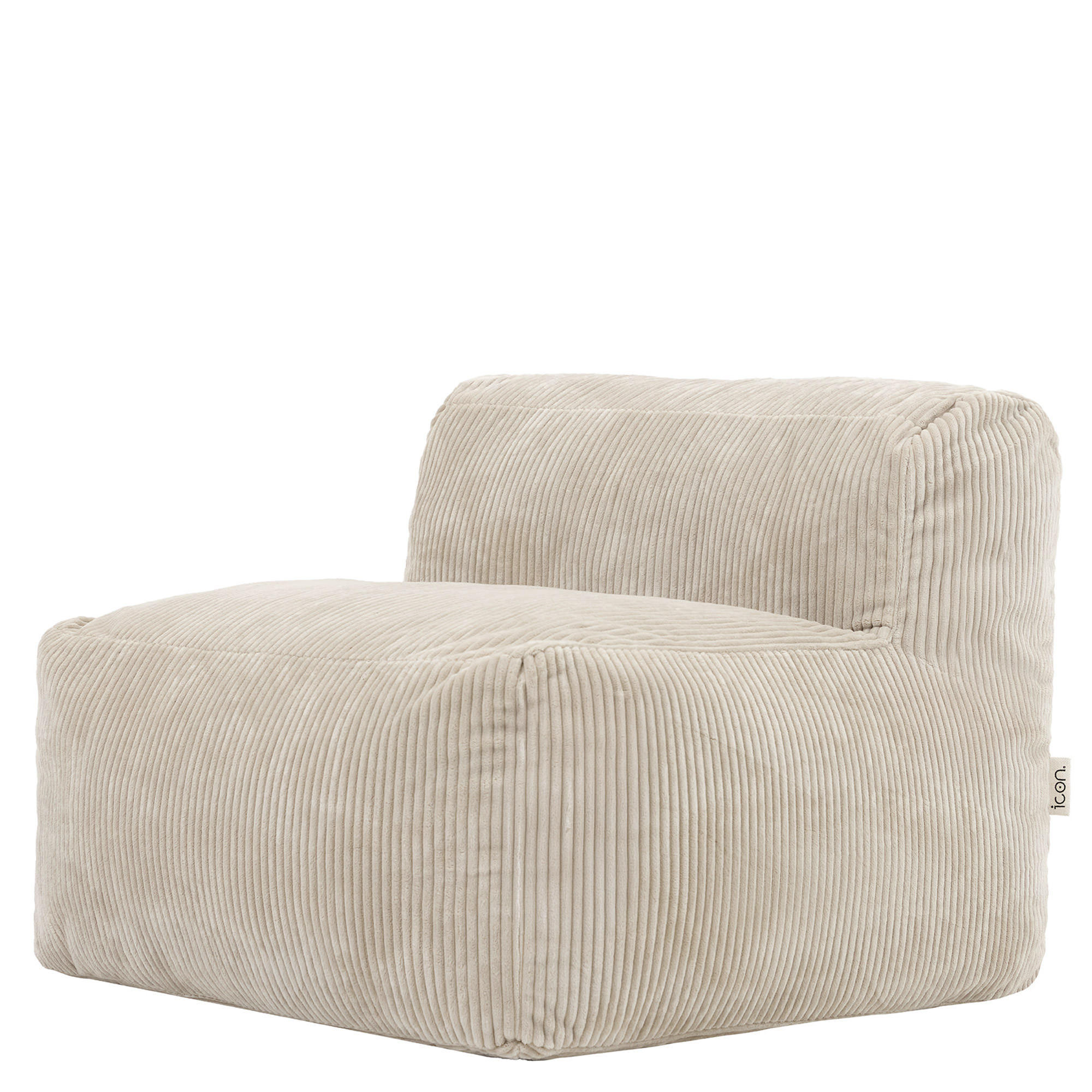 SITZSACK-SESSEL ZEN modular Cord - Beige, Textil (95/68/100cm) - icon