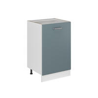 SPODNÍ SKŘÍŇKA KUCHYŇSKÉ LINKY R-Line, Modrošedá/Bílá, 50 cm bez pracovní desky - bílá/šedohnědá, kompozitní dřevo (50/81.6/46cm) - Vicco