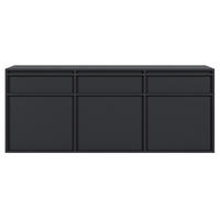 SIDEBOARD Evo Schwarz 154 cm - Anthrazit, Holzwerkstoff (154/61.6/39cm) - Selsey