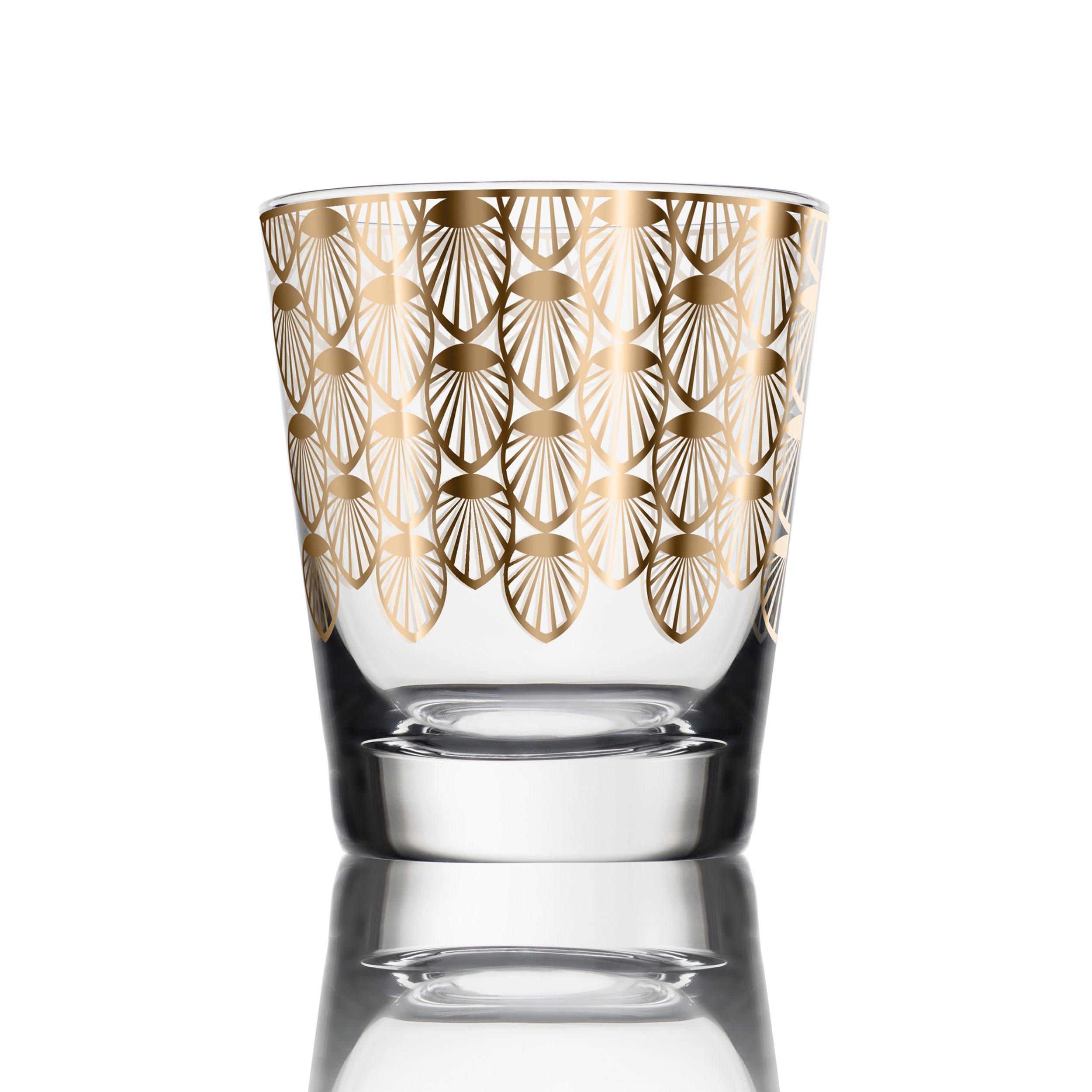 WINDLICHT First Gold, Glas, Gold, 9 cm - Goldfarben, Glas (8/9/8cm) - Goebel