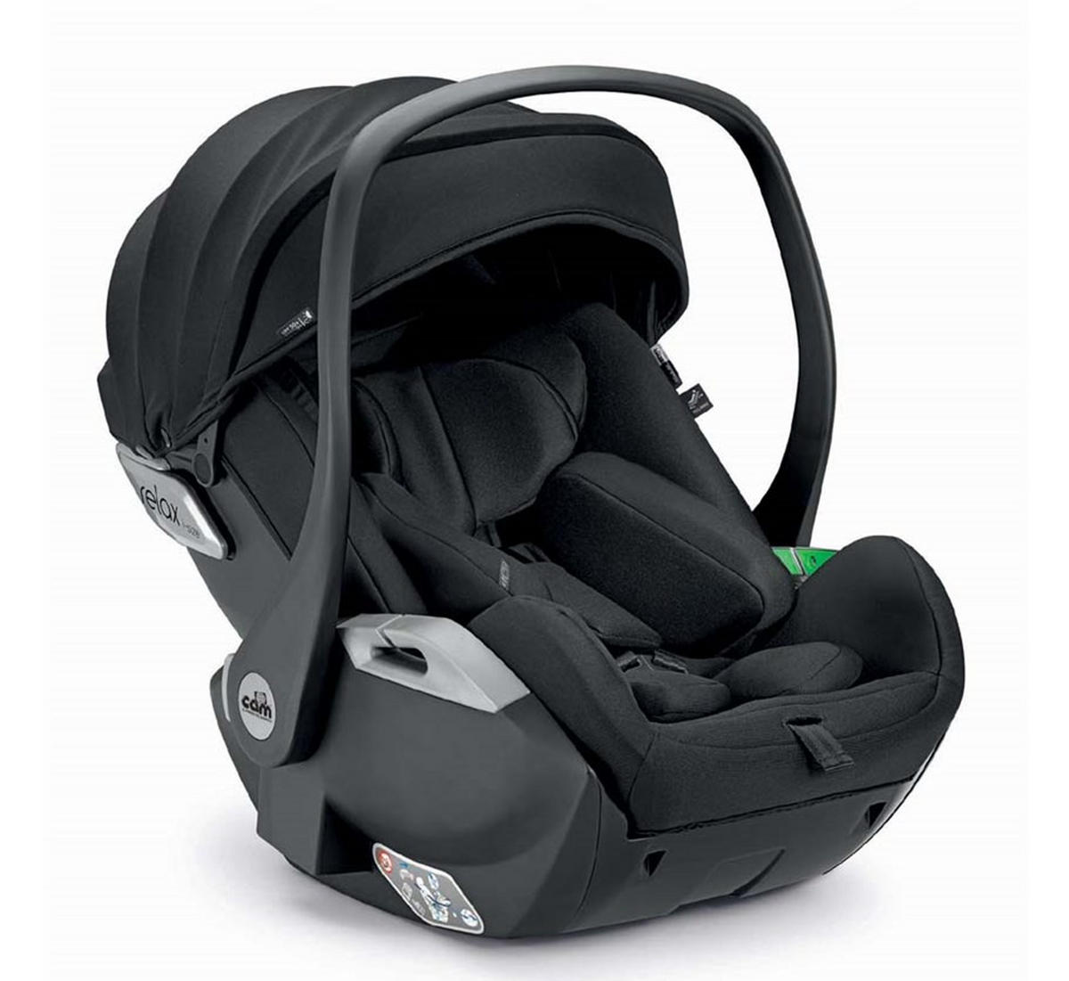 BABYSCHALE Relax I-Size Baby-Autositz - Schwarz, Kunststoff (44/57/80cm) - Cam il Mondo del Bambino S.p.A.