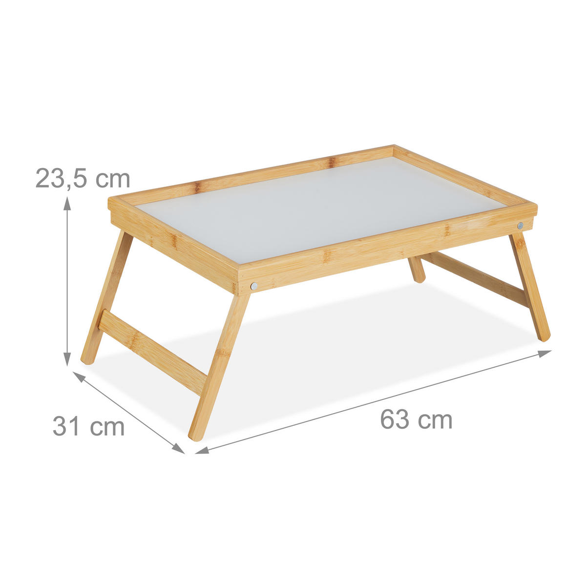 BETTTABLETT - Multicolor, Holz/Holzwerkstoff - Relaxdays