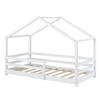 HAUSBETT Knätten - Weiß, Holz (90/200cm) - [en.casa]