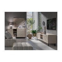 WOHNZIMMER Set – GRANDE System – Beige - Beige, Holzwerkstoff (153.5/91/42cm) - hi-markt