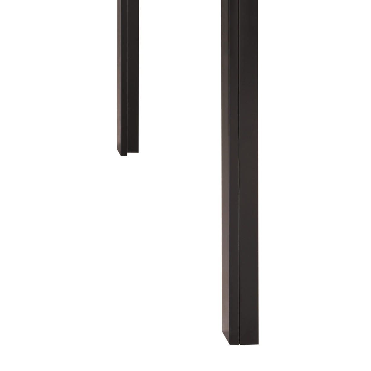 JÍDELNÍ STŮL Černý 120/80 cm Bezpečnostní sklo Lavos - černá, sklo (120/80/75cm) - Beliani