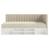 JUGENDBETT Ventrio Hellbeige Easy-Clean-Samtbezug 90x200 cm - Ecru, Kunststoff/Textil (90/200cm) - Selsey