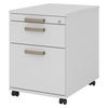 ROLLCONTAINER - mit Hängeregistratur 58/42,8/59 cm in Grau Streifengriff (Kunststoff) - Grau, Holzwerkstoff (42.8/59/58cm) - bümö