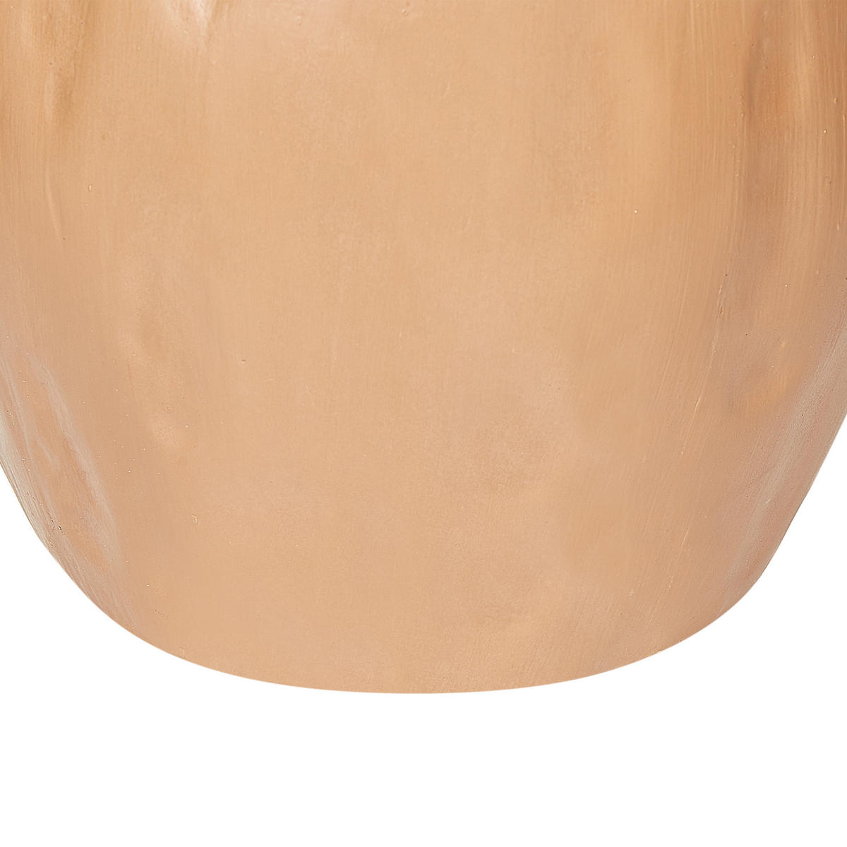 DEKOVASE Terrakotta beige Kulim - Beige, Stein (40cm) - Beliani