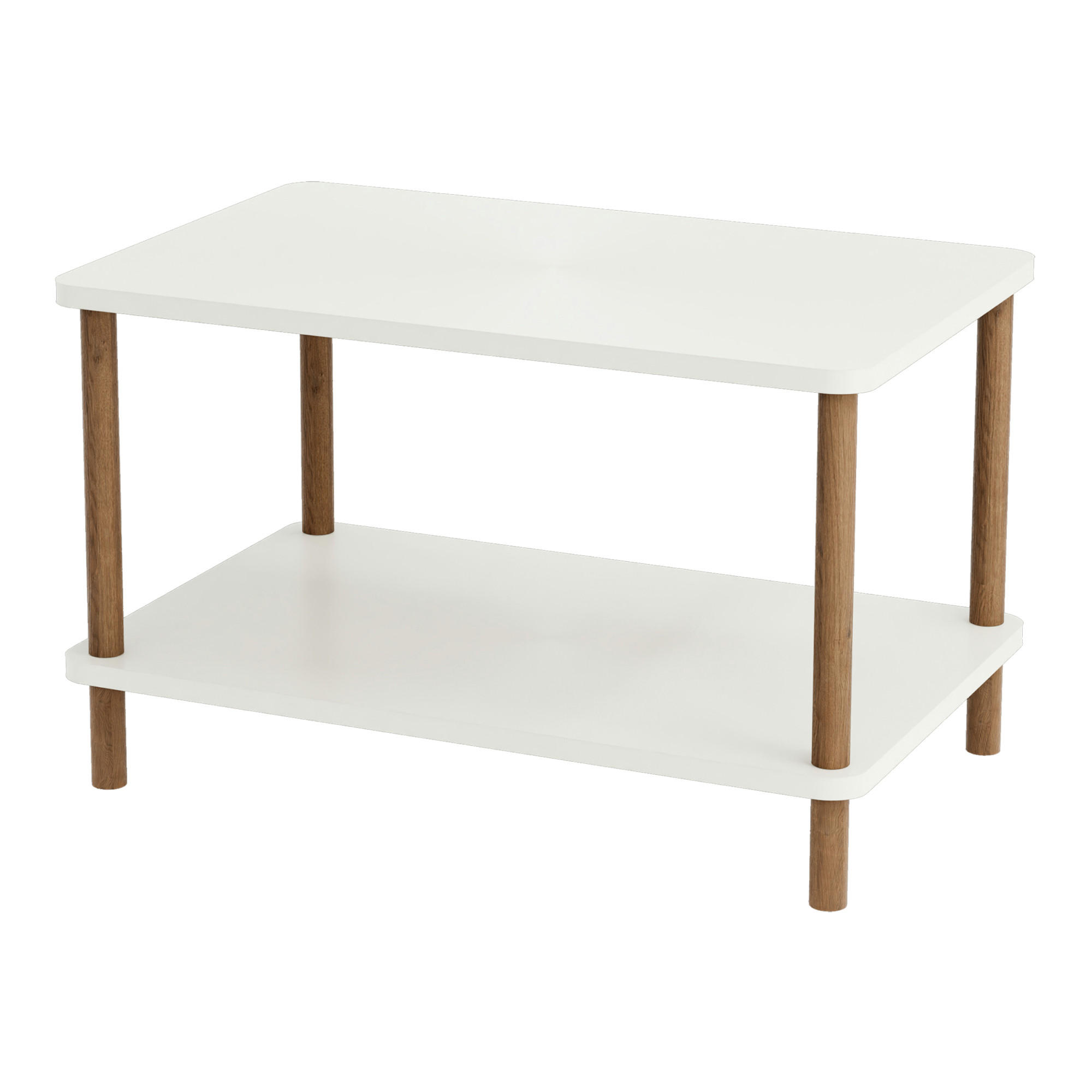 COUCHTISCH Jelling 70/44/43 - Weiß, Holzwerkstoff (44/70/43cm) - [en.casa]