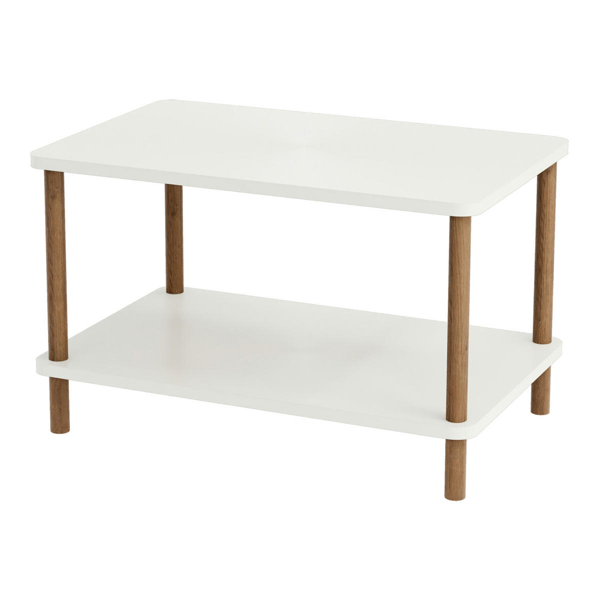 COUCHTISCH Jelling 70/44/43 - Weiß, Holzwerkstoff (44/70/43cm) - [en.casa]