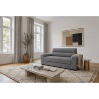 2-SITZER Carlisle Chenille Grau 183/97/93 cm - Dunkelgrau, Kunststoff/Textil (183/93/97cm) - foamnova