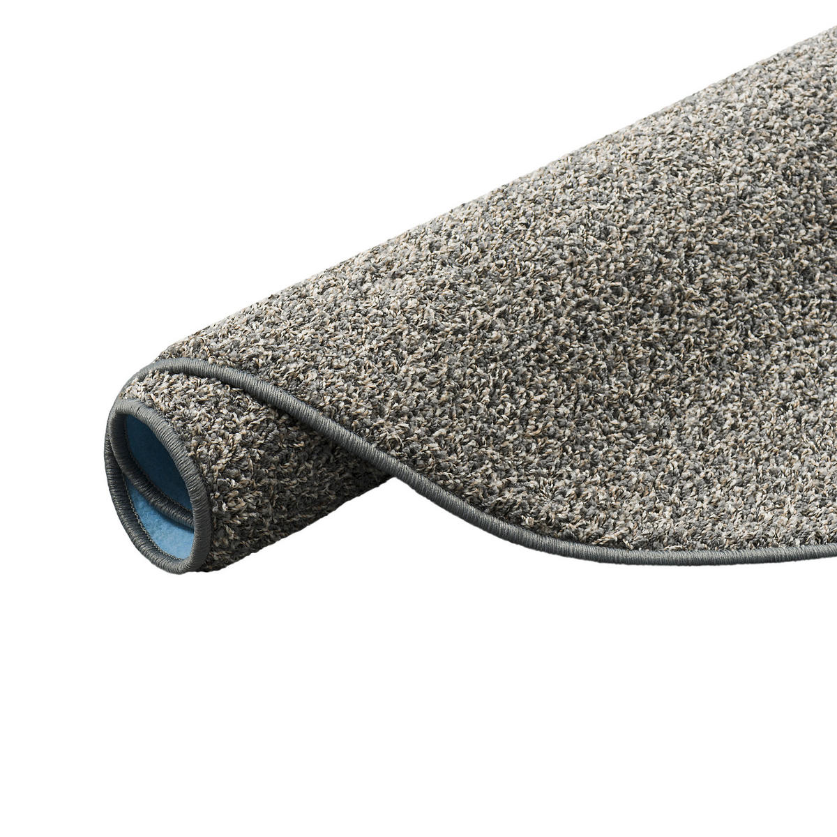 HOCHFLOR VELOURS TEPPICH MONA MIX RUND - Anthrazit, Textil (133/133cm) - Snapstyle