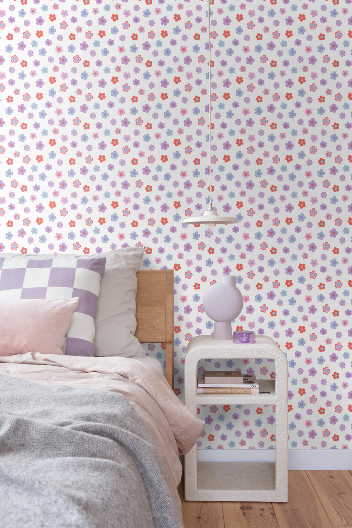 TAPETE Blumen 50 x 900 cm - Pink, Papier (50/0.1cm) - ESTAhome