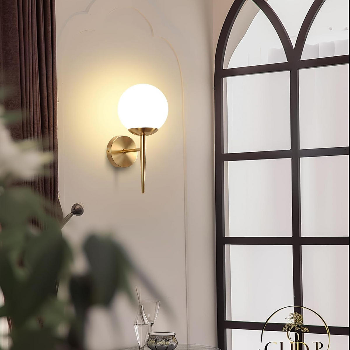 WANDLEUCHTE Jyxoh 20.0/15.0/32.0 cm - Goldfarben, Metall (20/15/32cm) - ZMH