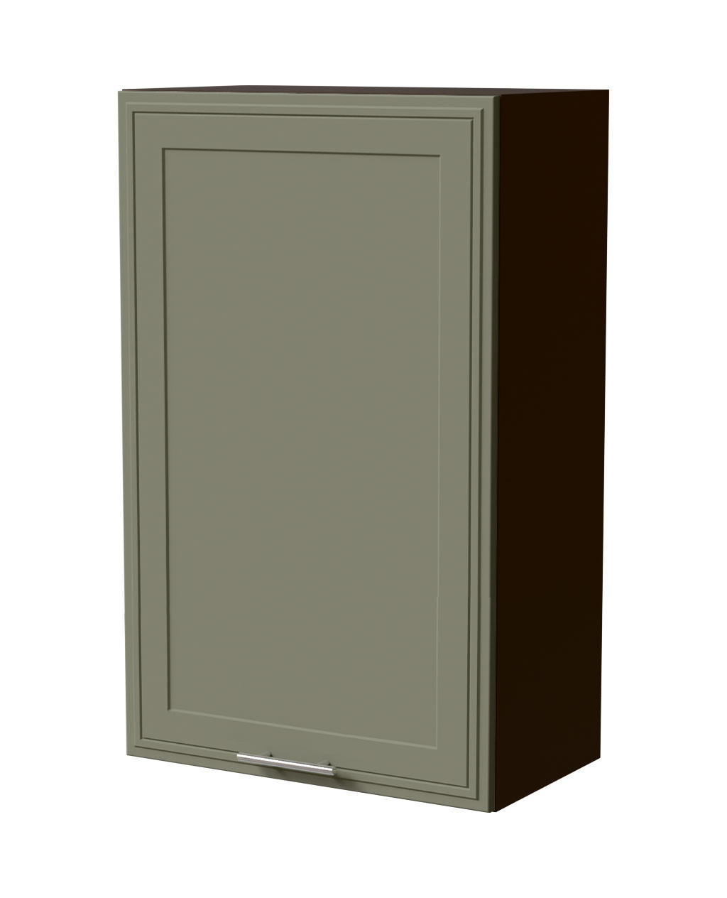 Feldmann-Wohnen Hängeschrank Grün, Dunkelgrau 60x96x32.5 cm