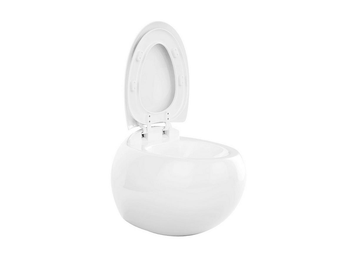 HÄNGE WC - 40 cm x 58 cm - keramik - weiß Huro - Weiß, Keramik (40/39/58cm) - Vente-Unique