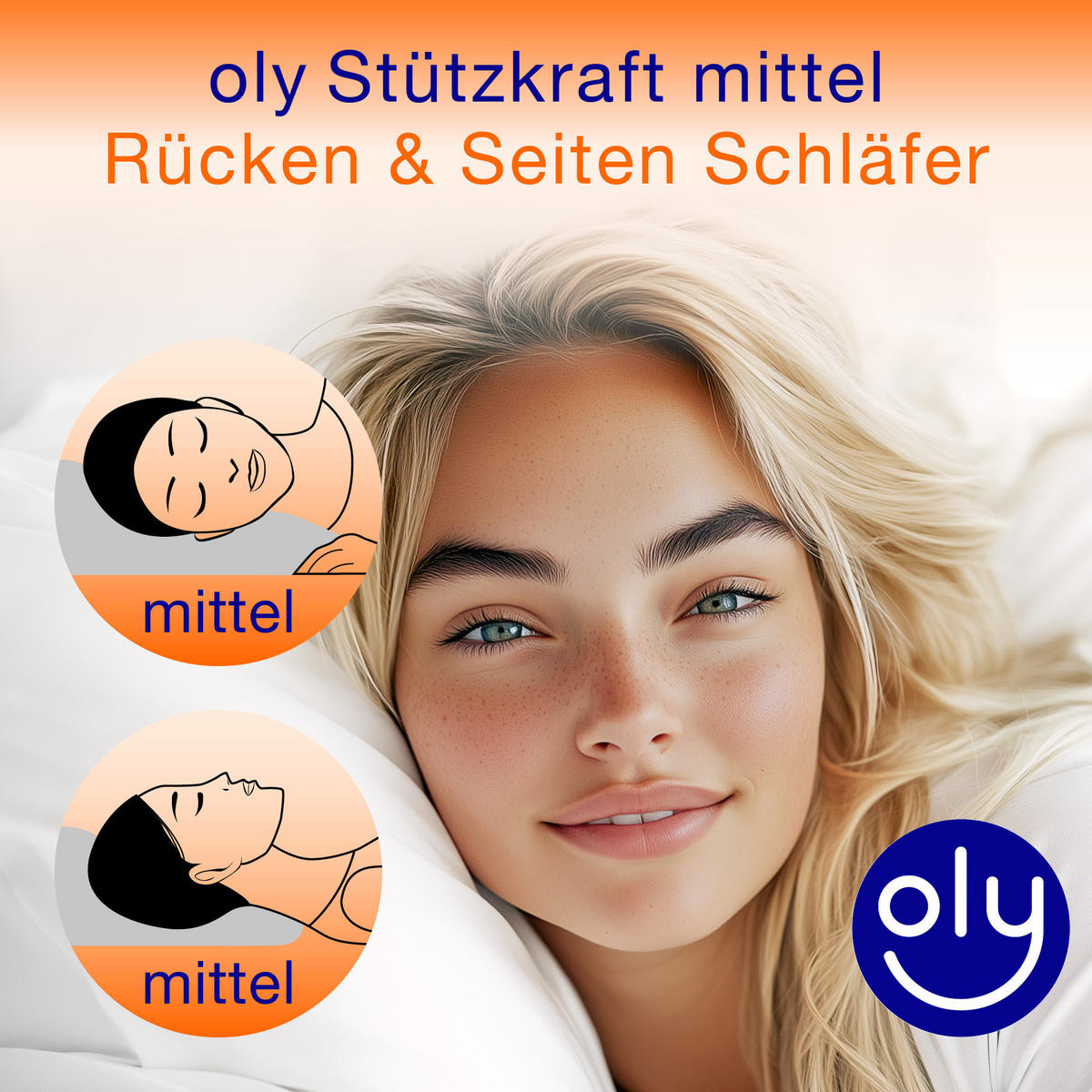 KOPFKISSEN KISSMY Mikrofaser medium - Weiß, Naturmaterialien (40/80cm) - oly