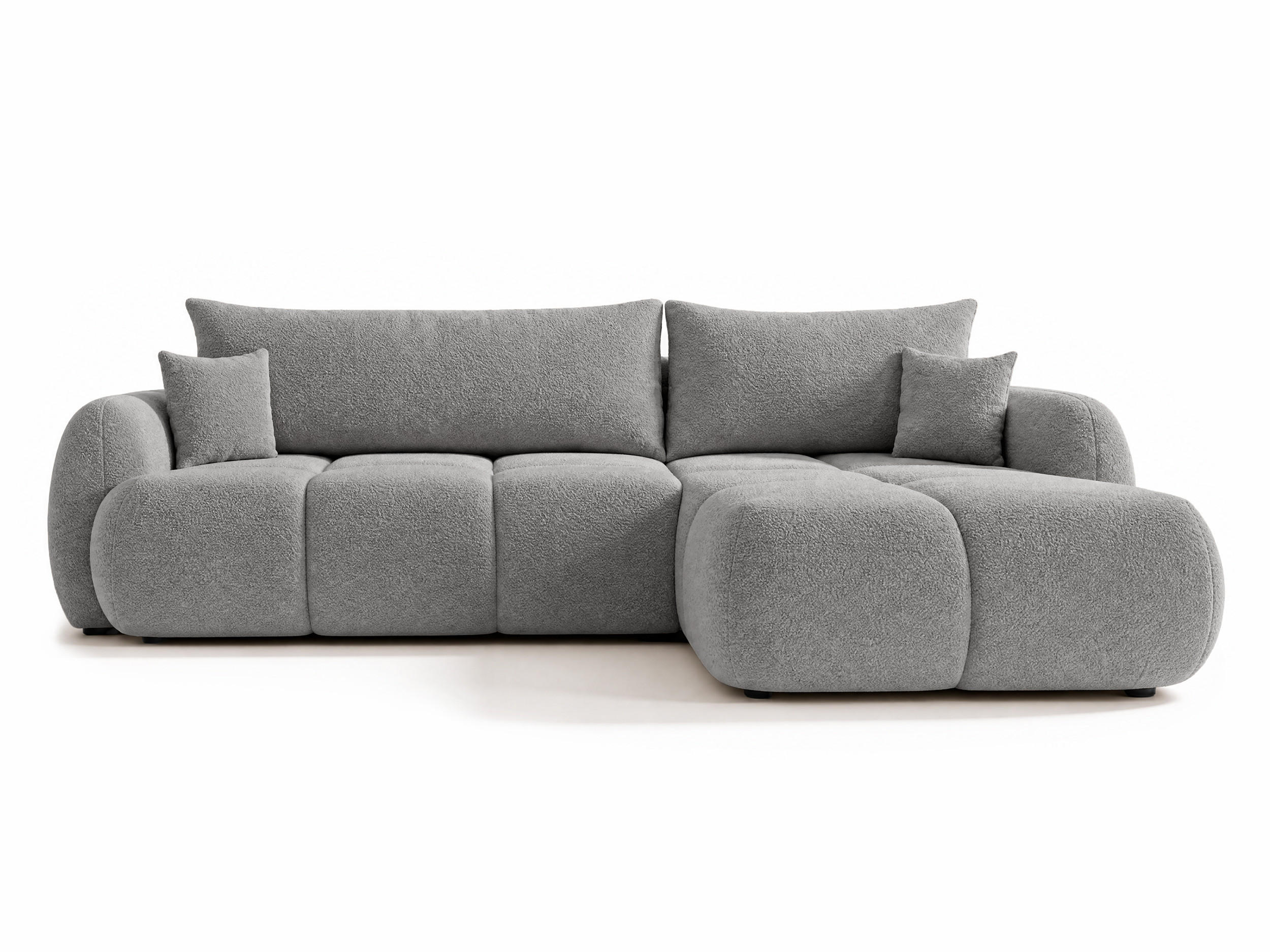 ECKSOFA Loria, Seite: Rechts - Schwarz/Grau, Holz/Kunststoff (183/273cm) - Sofnet