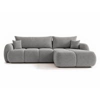 ECKSOFA Loria, Seite: Rechts - Schwarz/Grau, Holz/Kunststoff (183/273cm) - Sofnet