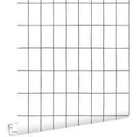 TAPETE kleine Fliesen 53 cm x 10.05 m - Schwarz, Papier (53/1000cm) - ESTAhome