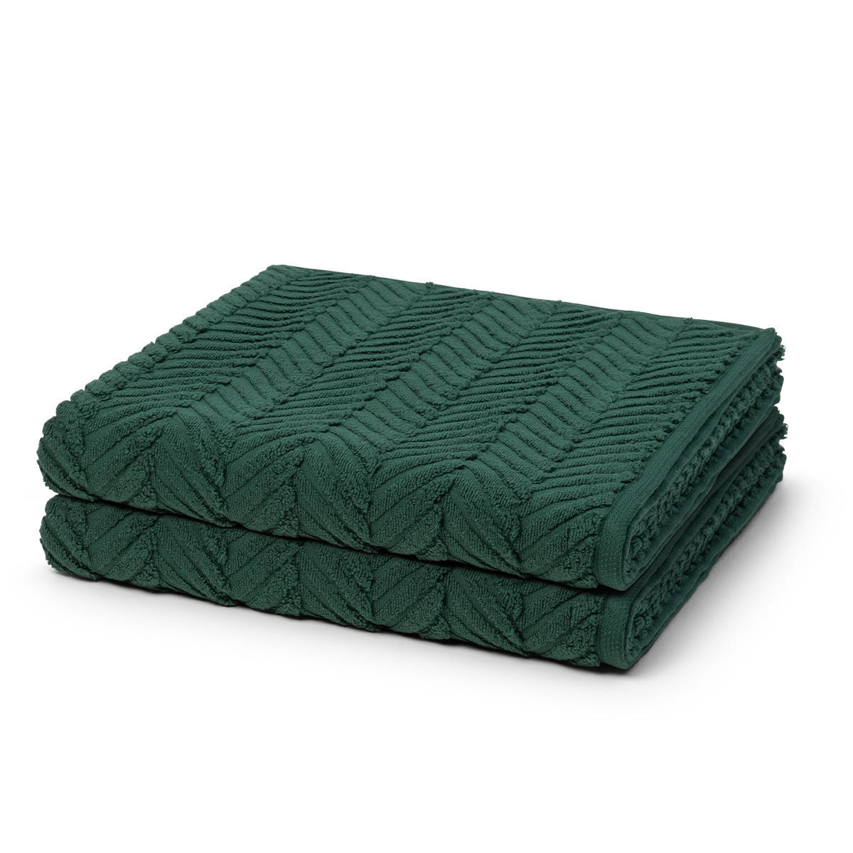 DUSCHTUCH Sensual Skin Zopf 2er-Set - Dunkelgrün, Textil (75/140cm) - Ross