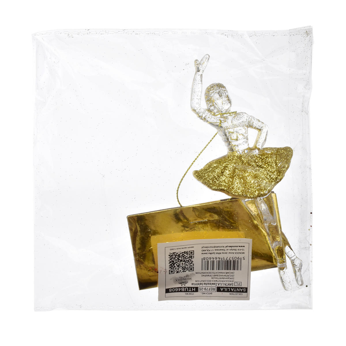 WEIHNACHTSBAUMANHÄNGER Santa Lila Gold Acryl - Goldfarben, Kunststoff (6/2.5/16cm) - Mondex