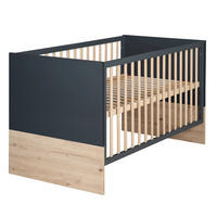 BABYBETT Lenn 70 x 140 cm - Anthrazit, Holzwerkstoff (70/140cm) - Roba