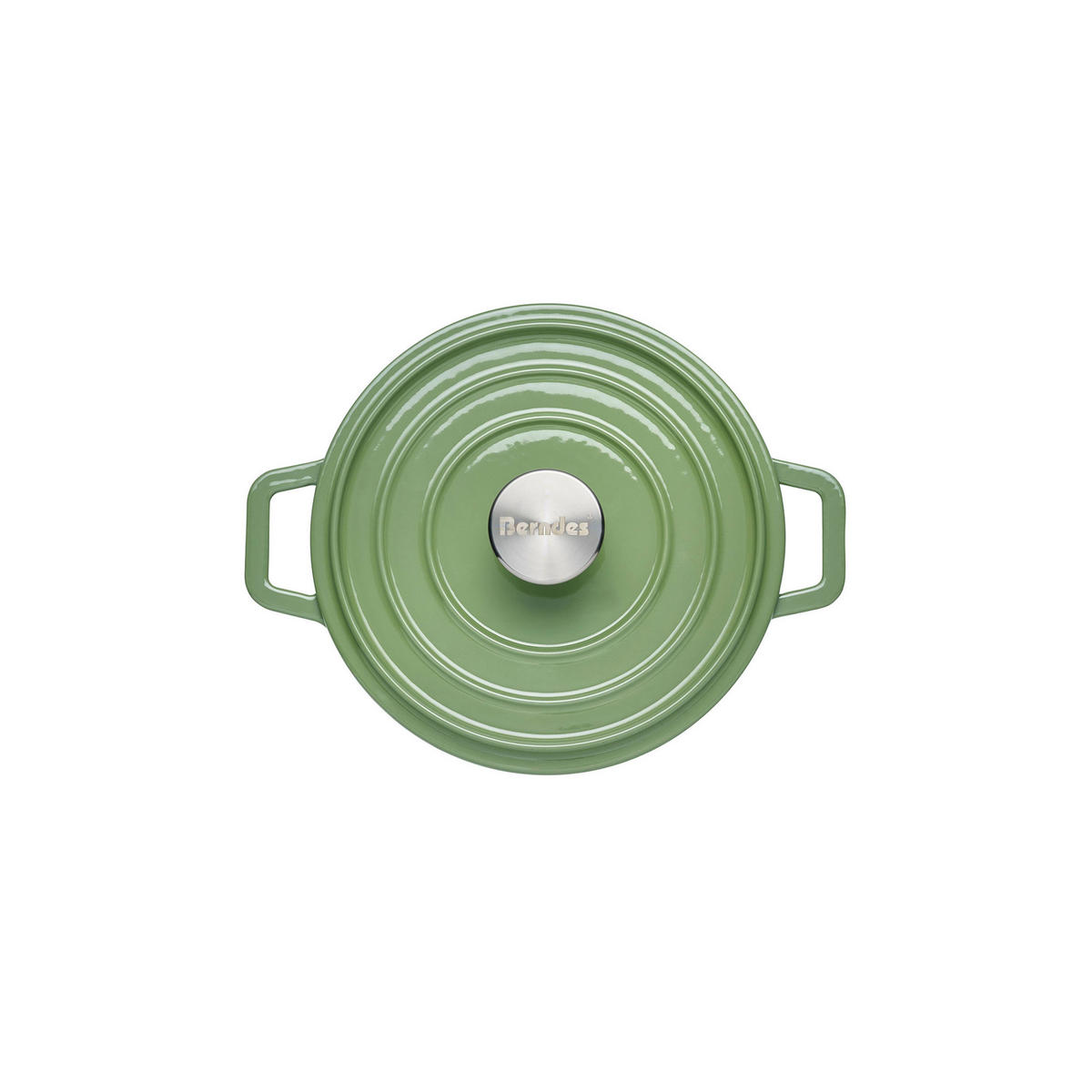 BRÄTER b.iron Bräter, Gusseisen, Grün, Ø 20 cm - Grün, Metall (24.2/22.5/13.9cm) - Berndes