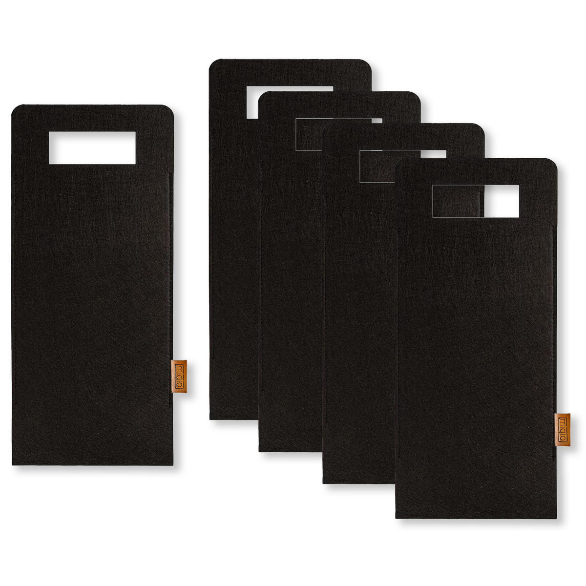 FLASCHENTASCHE aus Filz - Hellgrau, Textil (17/1/40cm) - Miqio Design