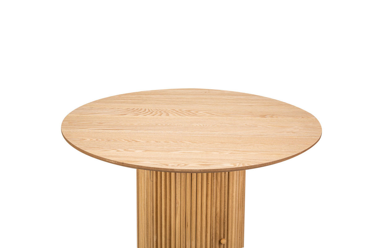 ESSTISCH Rund Braun 90 x 90 x 75 (cm) - Braun, Holz (90/90/75cm) - Nordlys