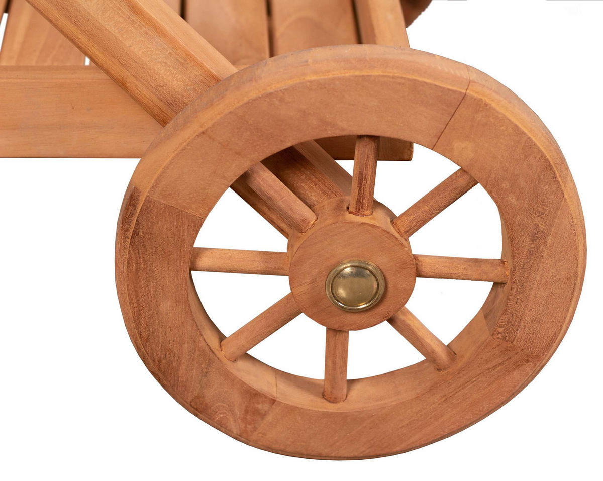 SERVIERWAGEN Chester - Naturfarben, Holz (48/83/71cm) - Mr. Deko