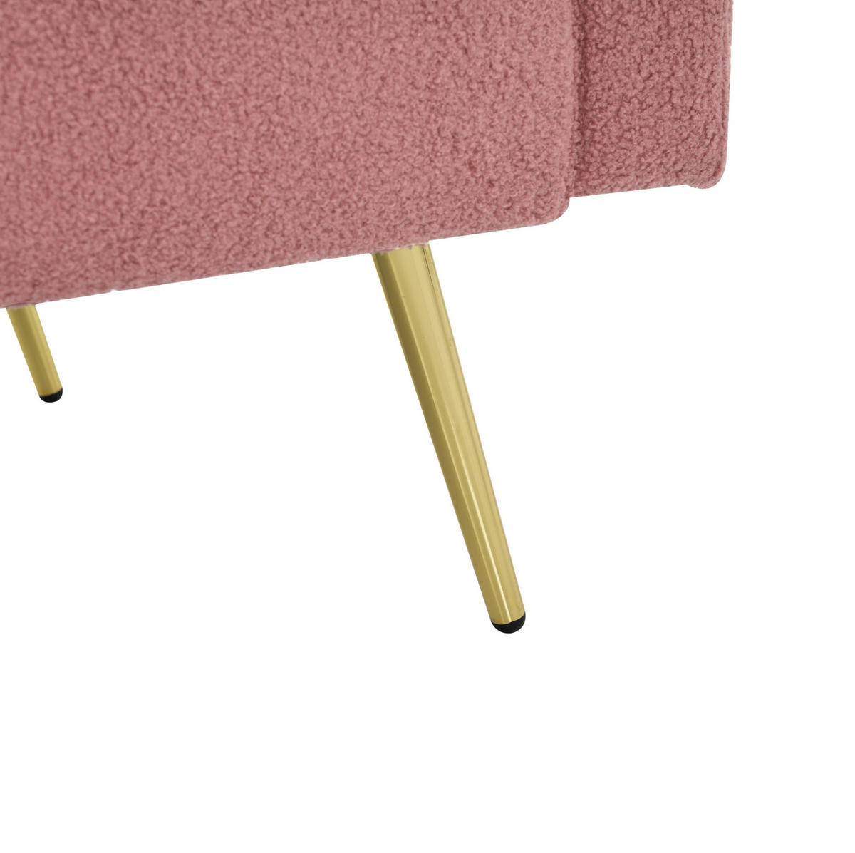 SCHLAFSOFA mit Schlaffunktion 175 x 64 x 72 cm Sherpa Pink - Pink, Kunststoff (175/72/64cm) - Meubliv