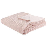 DECKE Pastellrosa Bjas 200/220 cm - Pink, Textil (200/220cm) - Beliani