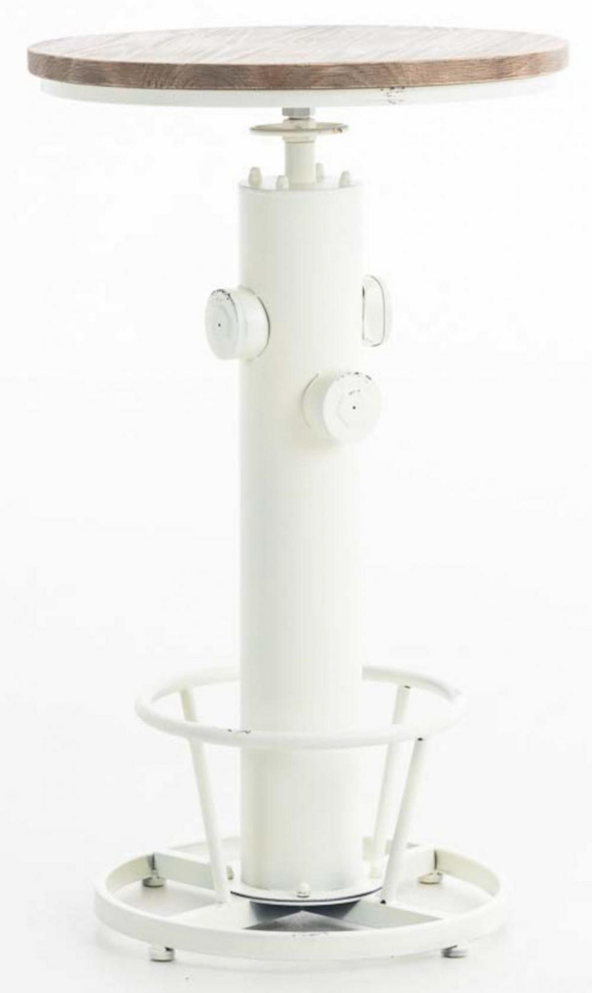 STEHTISCH 2er Set Metall antik weiß - Weiß, Metall (54/54/91cm) - CLP