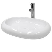 WASCHBECKEN - Weiß, Keramik (42/12/63cm) - ECD-Germany