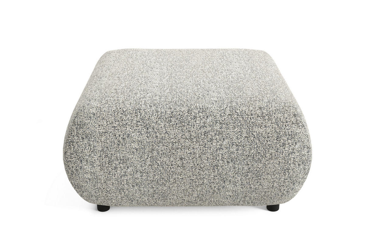 POLSTERHOCKER DELTA Modern Sitzhocker, Fußhocker Grau - Grau, Holzwerkstoff/Kunststoff (88/41/88cm) - MASSENO