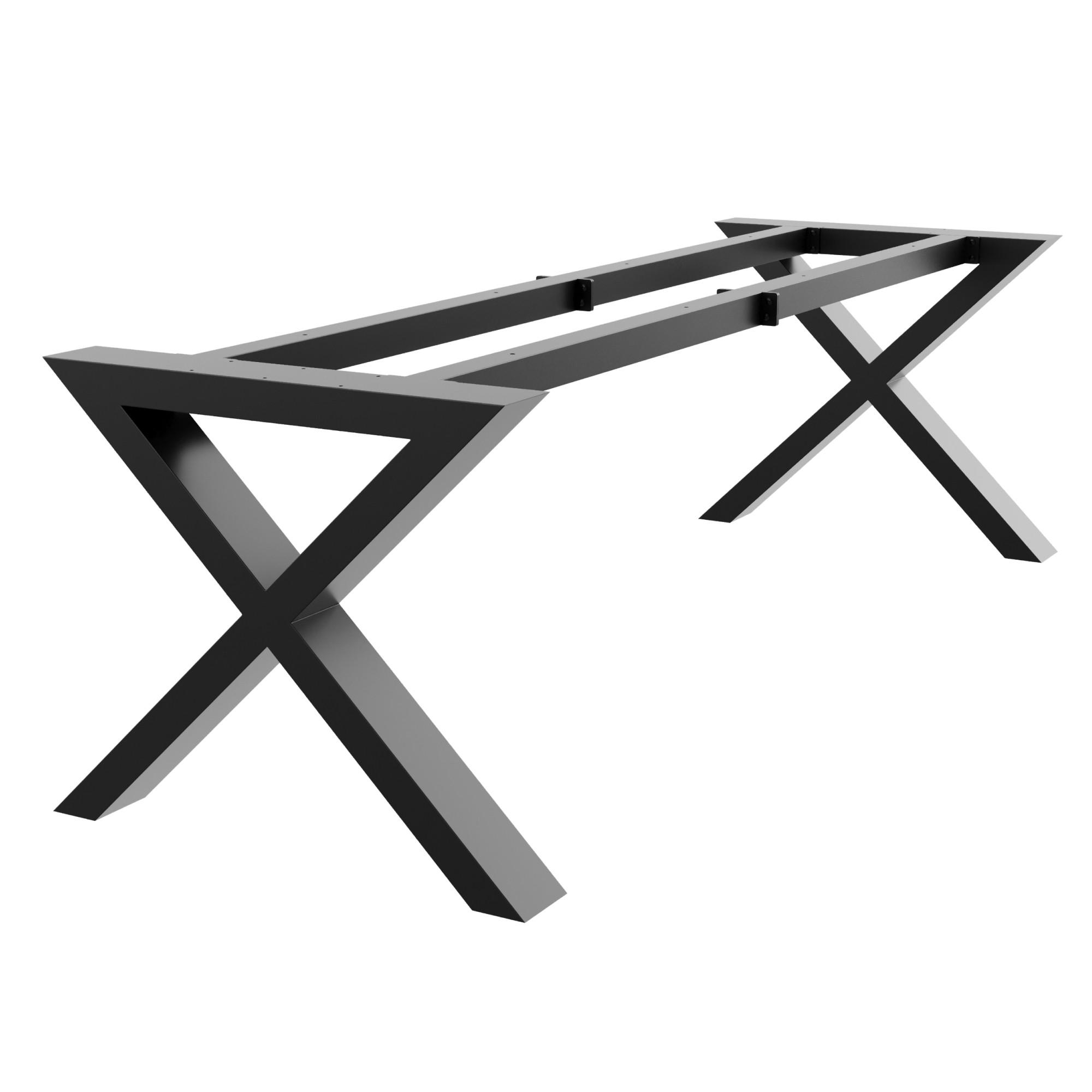 Metalo Pro KOVOVÉ NOHY KE STOLU Belaga Extreme černá 240/80/72 cm