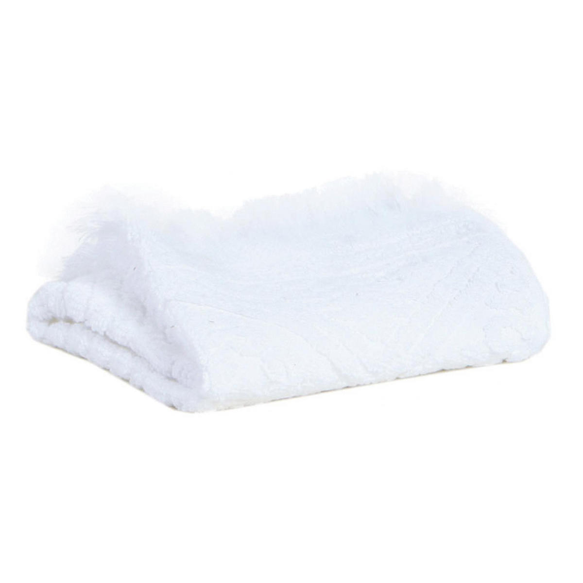 HANDTUCH Zoé schneeweiß 50 x 100 cm - Weiß, Textil (50/100cm) - Vivaraise
