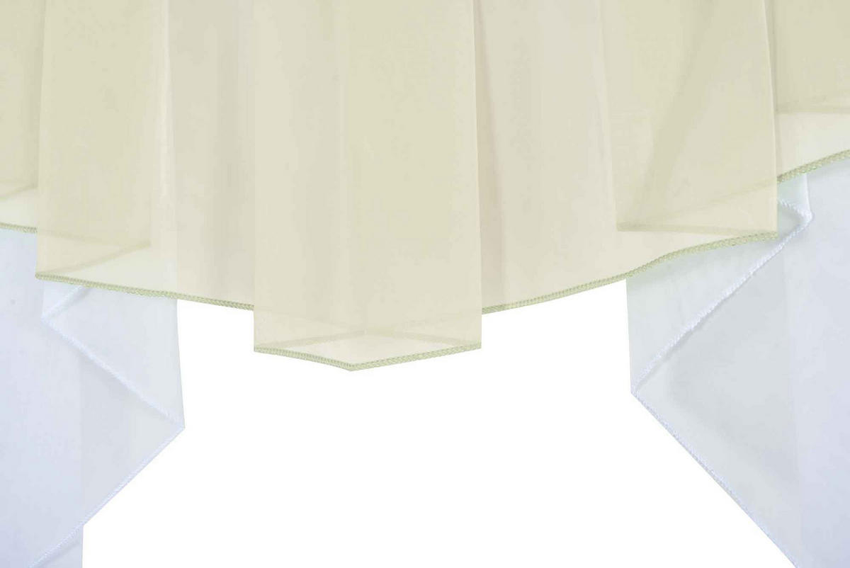 SCHEIBENGARDINE MEIßEN 100x100 cm Creme - Creme, Textil (100/100cm) - Gardinenbox