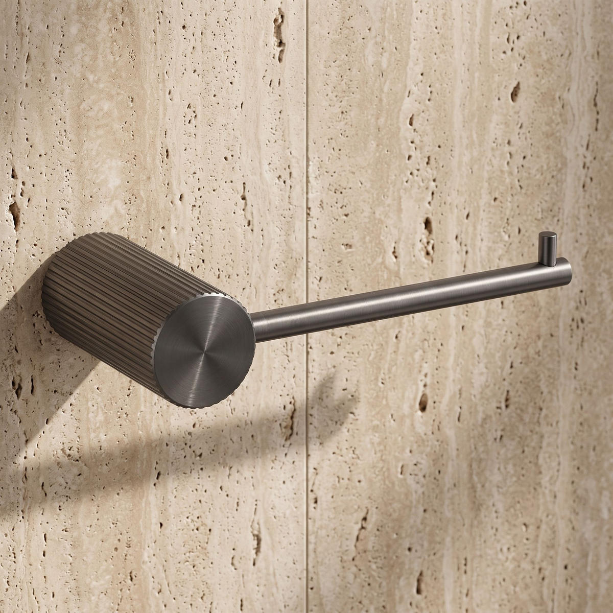 HALTER Für Toilettenpapier Rea 64105 Solo Titan - Titanfarben, Metall (16.3/3/6.5cm) - REA