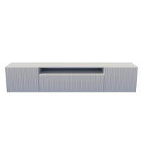 TV-LOWBOARD Weiß Marco Frezierte Fronten 200 cm - Weiß, Holzwerkstoff (200/40/41cm) - Sepro Meble